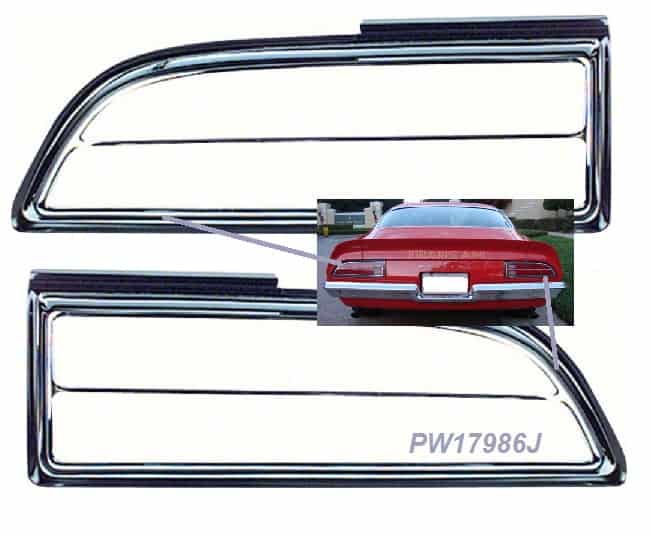 Tail lamp Firebird 70-73 BEZEL (Pair)